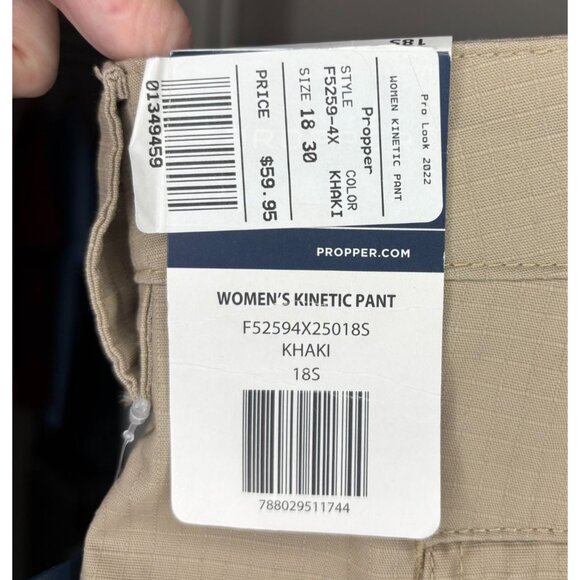 PROPPER NEW Kinetic Pant Womens 18 Short Tactical Pant Khaki - Picture 9 of 9
